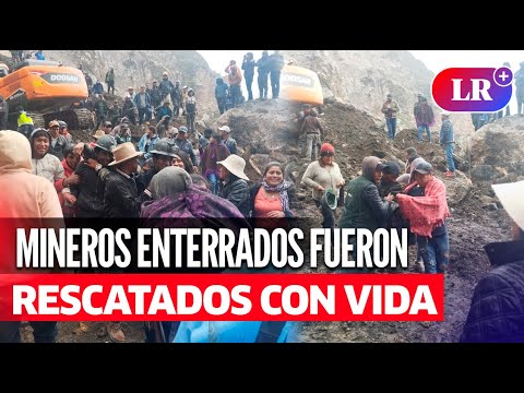 LA LIBERTAD: rescatan con vida a los 6 MINEROS que quedaron atrapados en socavón de QUIRUVILCA |#LR