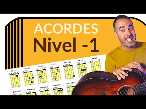 ACORDES FÁCILES de Guitarra #1 [NIVEL -1]