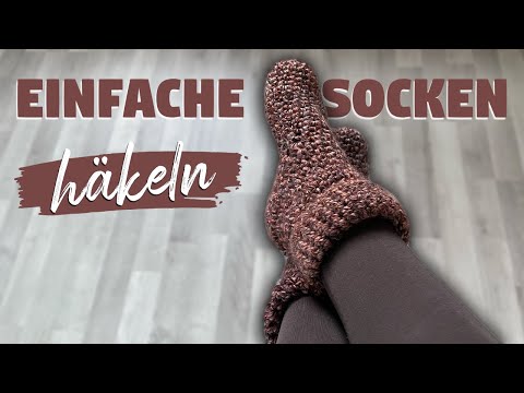 Kuschelsocken häkeln | einfache Häkelanleitung für Socken