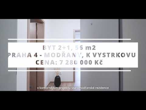 Komfortní byt 2+kk, 56 m2, Praha 4 - Modřany, K Vystrkovu