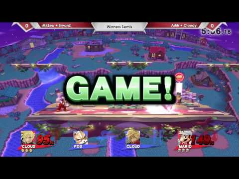 SP66 2V2 MkLeo & BryanZ Vs. Artik & Cloudy - Winners Semis - Smash 4