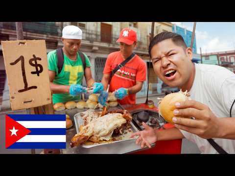 TRYING SUPER CHEAP STREET FOOD IN CUBA