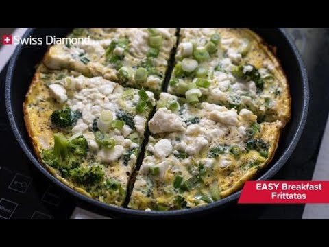 Easy Breakfast Frittatas with Swiss Diamond