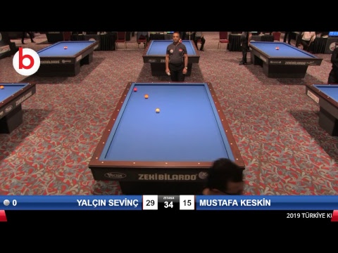 YALÇIN SEVİNÇ & MUSTAFA KESKİN Bilardo Maçı - 2019 TÜRKİYE KUPASI 1. ETAP ERKEKLER-1.TUR