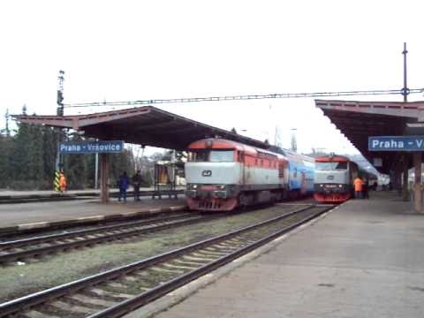 749 006 na čele os 9058 - Praha Vršovice odjezd - 13.2.2011.