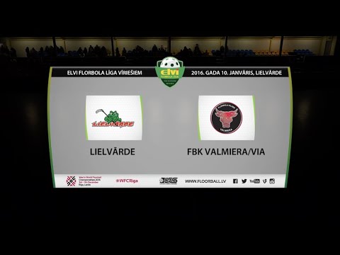 ELVI florbola līga: Lielvārde - FBK Valmiera/VIA (10.01.2016)
