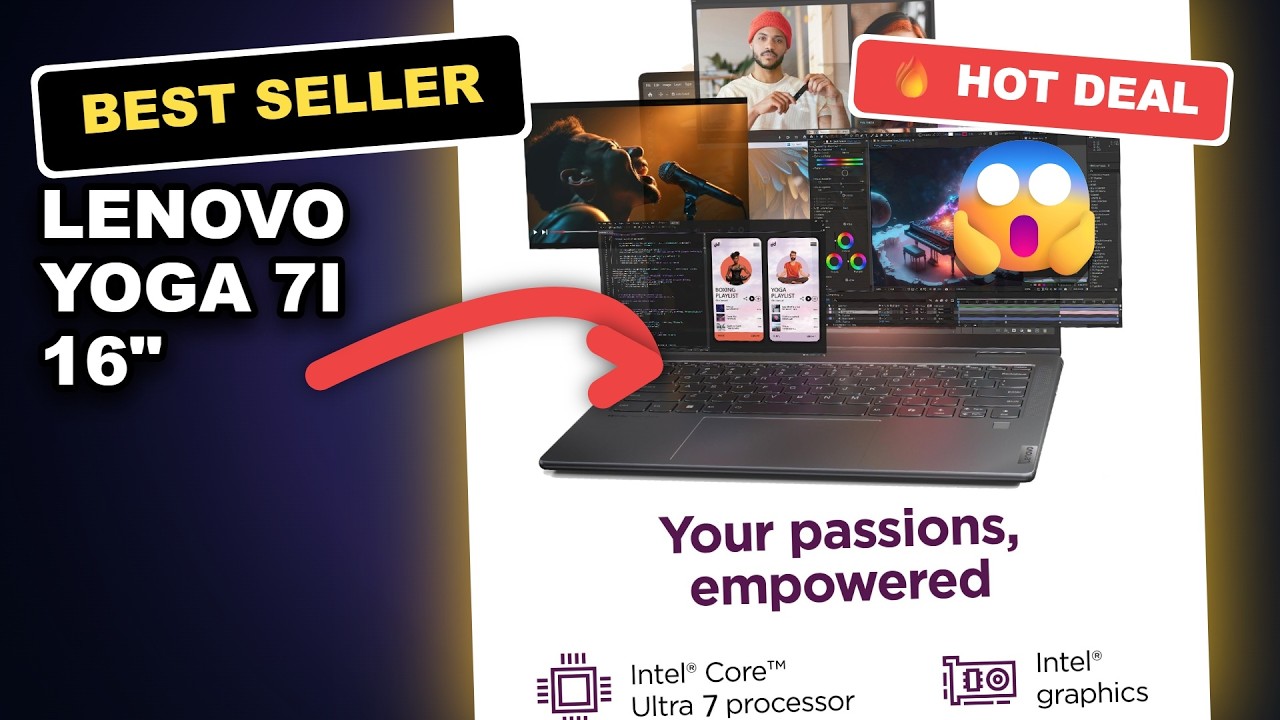 Lenovo Yoga 7i 16" Review: The Best 2-in-1 Laptop for Work & Creativity? review video