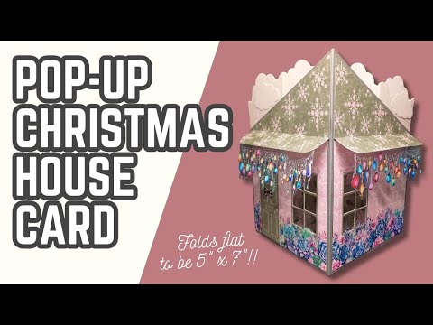5x7 Pop Up Christmas House Card
