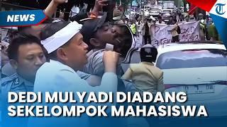 Dedi Mulyadi Diadang Sekelompok Mahasiswa Bekasi, Kritik Penanganan Banjir dan Anggaran BUMD