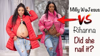 OMG 😳😳 CAN YOU TELL THEM APART???MILLY WAJESUS VS RIHANNA | OUR OFFICIAL ICONIC MATERNITY PHOTOSHOOT