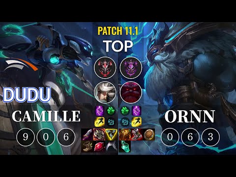HLE DuDu Camille vs Ornn Top - KR Patch 11.1