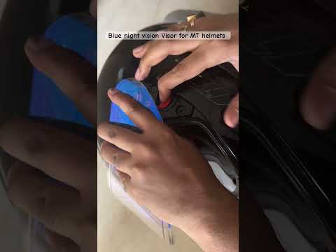 How to fix visor in your helmet? This is a Blue Night Vision or Day and Night Visor for MT Helmets.