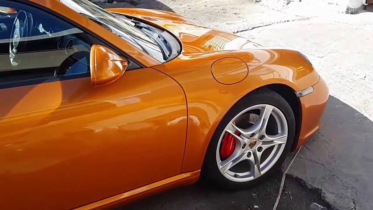 פורשה אחרי השבחת רכב (דיטיילינג)