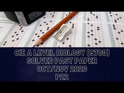 CIE A Level Biology Solved Past Paper Oct/Nov 2020 P22
