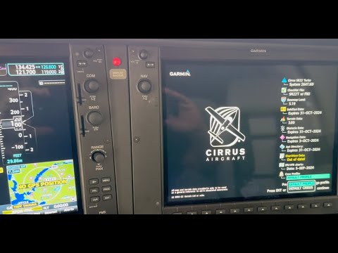 Database Update process, Cirrus SR22 w/Garmin Perspective+ electronics - entire update process