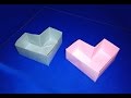 Great ideas for gifts. Heart box - Easy to do. Origami ...
