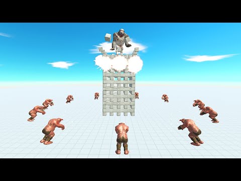 CIRCLE OF OGRE LORDS ATTACK UNITS ON WOBLLY BUILDING | ANIMAL REVOLT BATTLE SIMULATOR