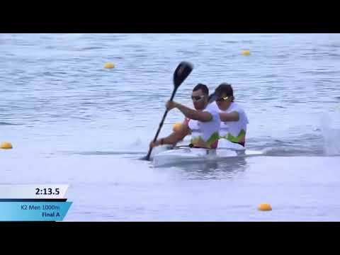 K2 1000m men - Final A - World Cup 1 2022 sprint canoe kayak - Racice CZE