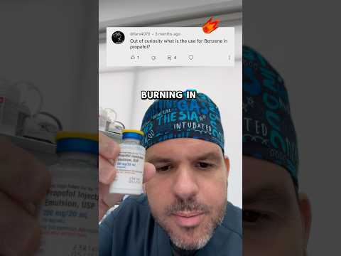 Burning 🔥 with Propofol. #generalanesthesia