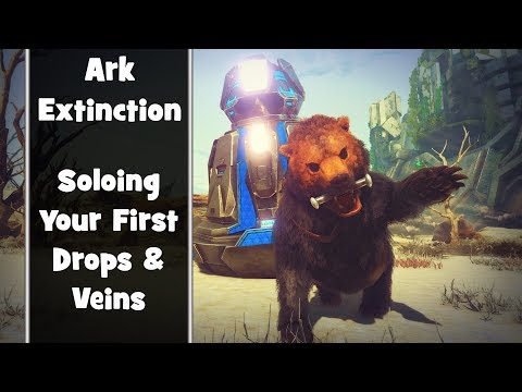Ark | Extinction - How to Solo Your First Orbital Supply Drops & Element Veins