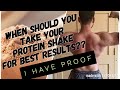 When to have PROTEIN SHAKE? How much Protein? PROOF