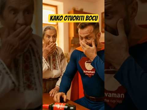 Način kako otvorit pivsku bocu 🍺😂 – Baba style & Kava Man fail!