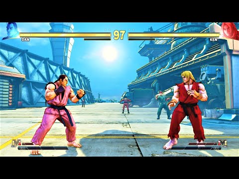 Dan Hibiki vs Ken (Hardest AI) - Street Fighter V