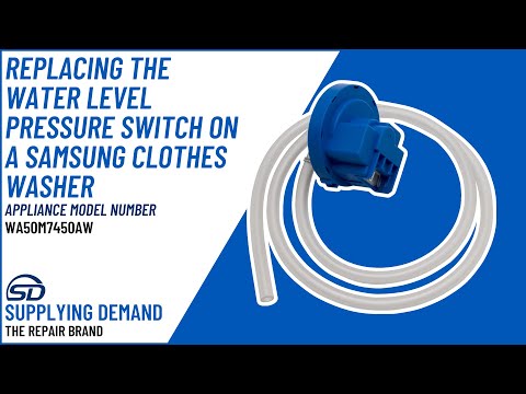 How to Replace a Supplying Demand DC96-01703H Water Level Pressure Sensor on a Samsung Washer