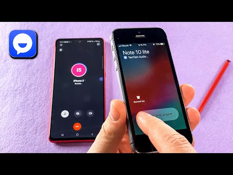 TamTam Messenger Incoming & Outgoing call iPhone 5s vs Samsung Galaxy Note 10 lite