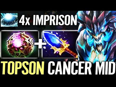 🔥 TOPSON OD 100% CANCER MID — Octarine + Aghanim + Refresher 4x Imprison Huskar Counter Dota 2 Pro