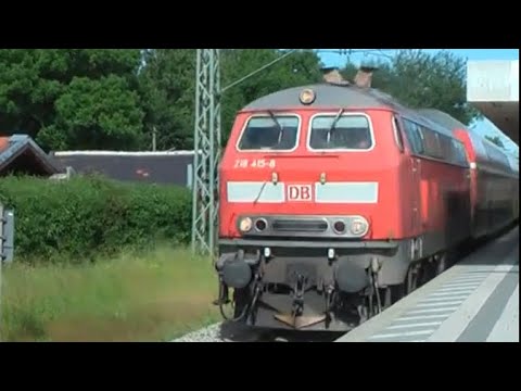 Fahrt in der Dosto Br 218 von München Hbf nach Geltendorf.