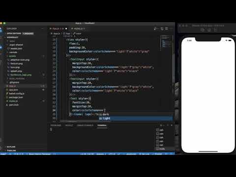 React Native Tutorial 39 React Native Appearance