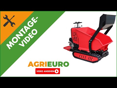 Montagevideo - Raupendumper AMA TAG500TDH - hydraulisches Kippsystem 500 Kg