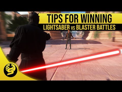 How to beat Blaster users with a Saber user - STAR WARS Battlefront 2