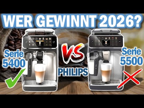 PHILIPS KAFFEEVOLLAUTOMATEN VERGLEICH: Philips Serie 5500 Vs. Philips Serie 5400