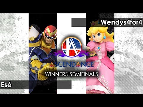 Smash 4: Esé (Captain Falcon) V Wendys4for4 (Peach/Villager/Luigi) - Ascendance 70 Tournament SSB4