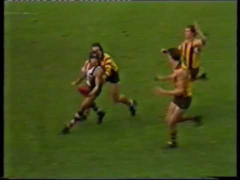 1986 Round 15 Hawthorn v St Kilda at Princes Park 1st Quarter