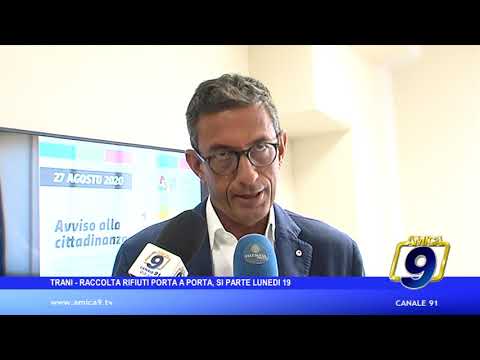 Trani - Raccolta rifiuti porta a porta, si parte lunedì 19