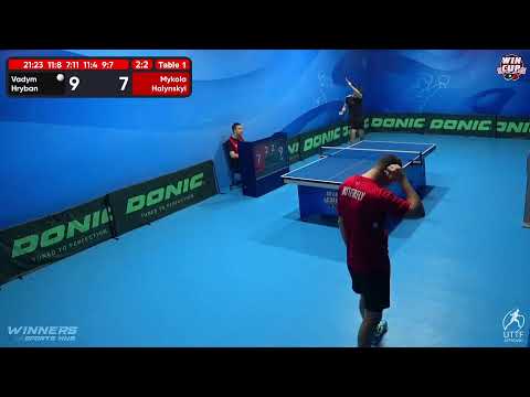 17:00 Vadym Hryban 3-2 Mykola Halynskyi West 3 WIN CUP 23.11.2022 | TABLE TENNIS WINCUP