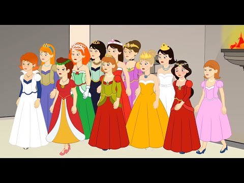 Les 12 Princesses | 1 Conte + 4 comptines et chansons  - dessins animés en français