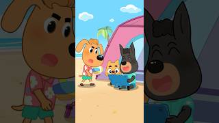 Download lagu Beach Day Fun: Dobie & Dodo Learn to Play Without Screens! #shorts mp3
