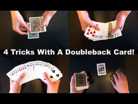 4 EASY AND INSANE Tricks Using A Doubleback Card!