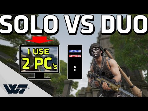 SOLO VS DUO - I used 2 PC's to do this! (2nd account got banned for doing it!) - PUBG