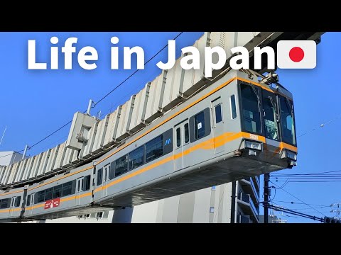 Life in Japan 🇯🇵, I rode a rollercoaster-like train, Shonan Monorail, Kamakura, Enoshima.