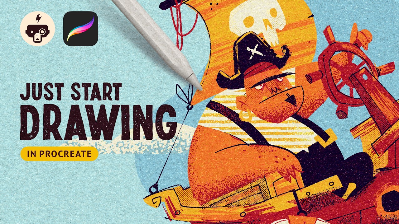 Simple Cartoon Workflow in Procreate (Fast & Easy)