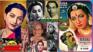 SURAIYA & RAFI Sahab~Film-KAJAL~{1948}~Taaron Bhari
