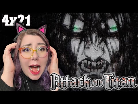 ERIN TRAUMATIZED ME!? - ATTACK ON TITAN SEASON 4 EPISODE 21 | ZAMBER REACT