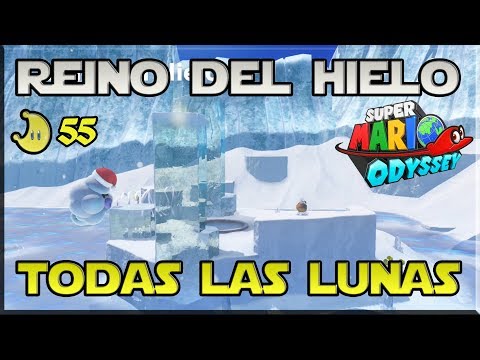 Super Mario Odyssey - Guia 100% - Todas las Lunas -  Reino del Hielo - Español
