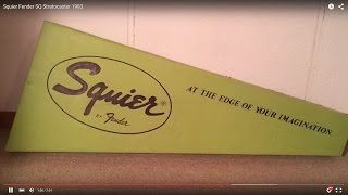 Video thumbnail for Squier Fender SQ Stratocaster 1983 by melwood1