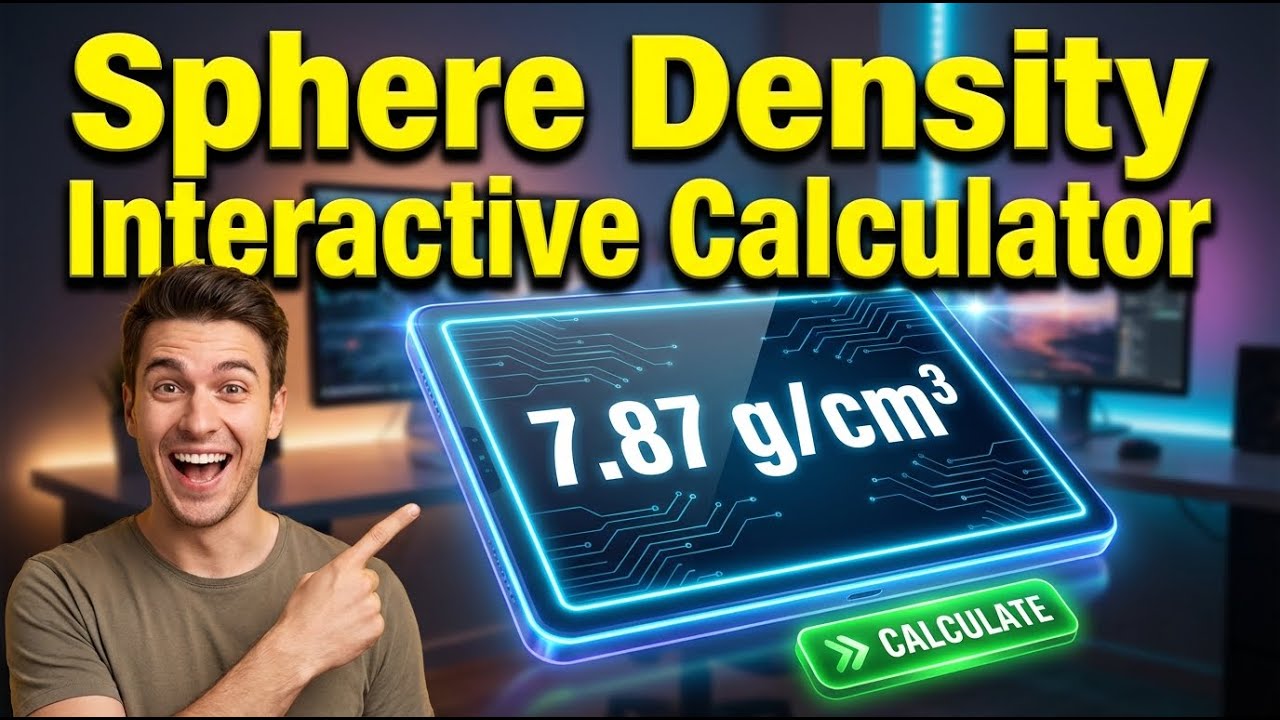 Sphere Density Interactive Calculator